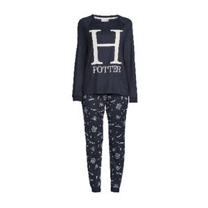 Women’s Harry Potter Long Sleeve Sleep Pajama Lounge & Socks 3-Piece Size 2X